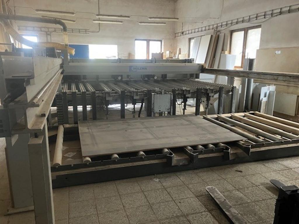 Large-area panel saw HOLZMA OPTIMAT HPL 11/43/22, Ophalen, Gebruikt, Metaal, Machine