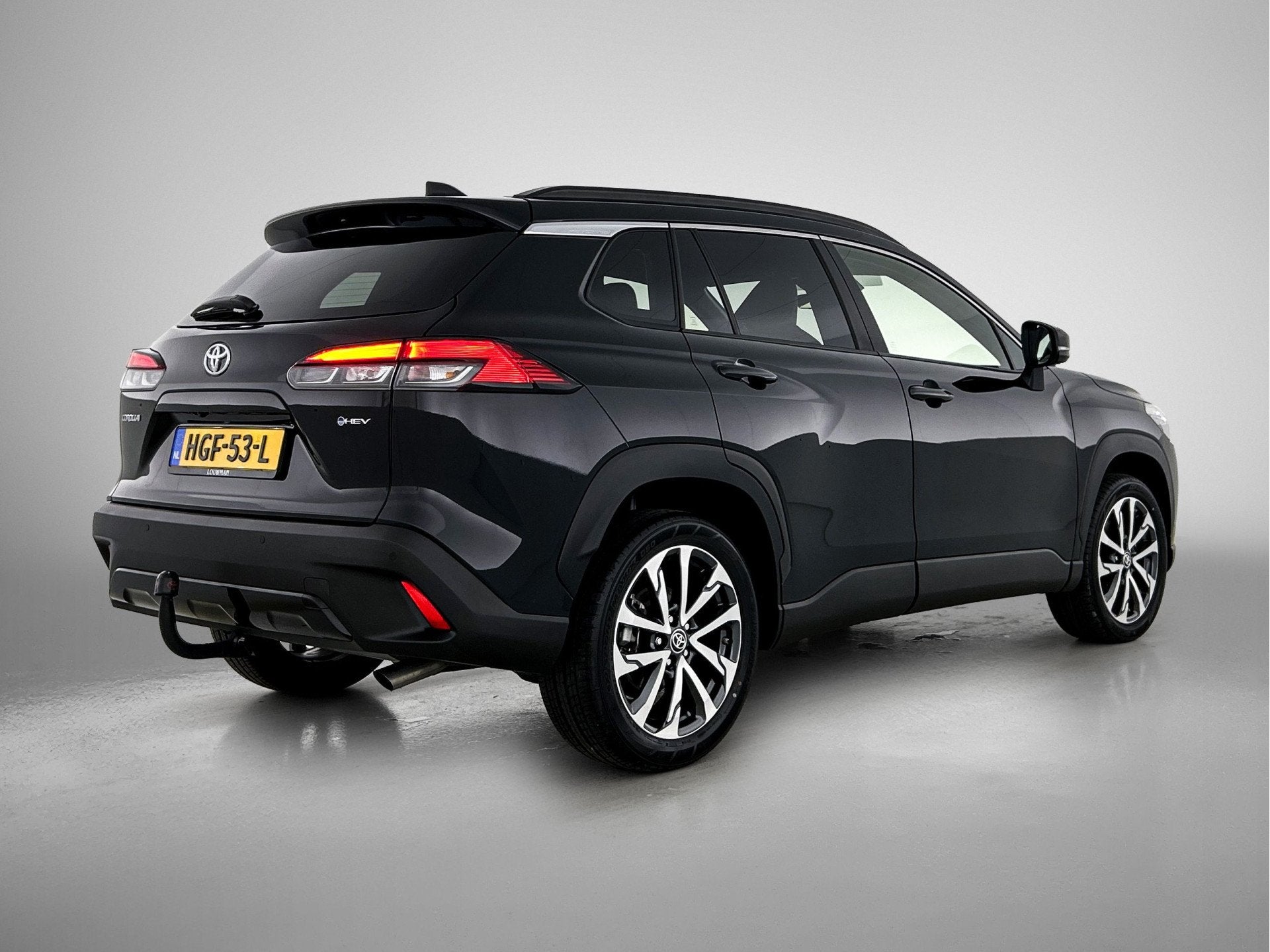 Toyota Corolla Cross Hybrid 200 Style | Trekhaak afneembaar, Auto's, Gebruikt, 4 cilinders, Leder en Stof, Zwart