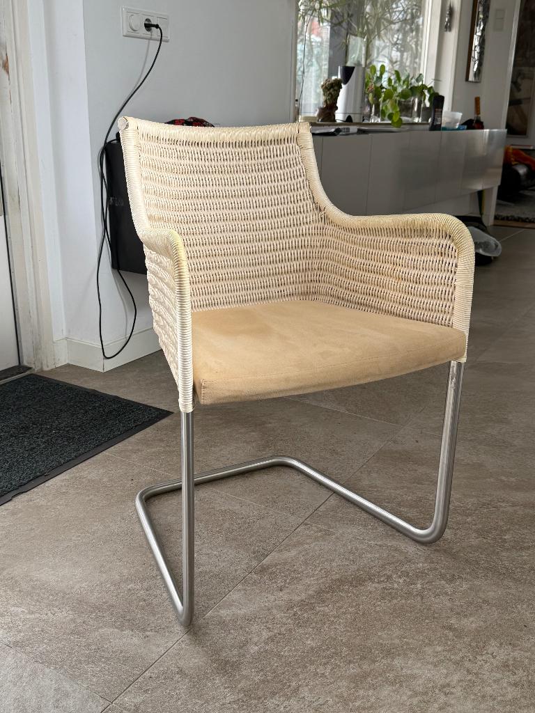 6x Tecta D43 eetkamerstoelen Alcantara kussens, Ophalen, Gebruikt, Overige kleuren, Bauhaus Industrieel Modern Tijdloos
