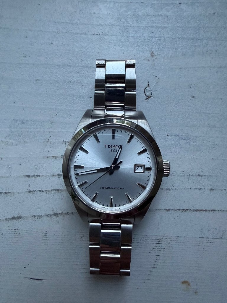 Tissot gentleman 80 38mm, Overige merken, Staal, Staal, Polshorloge