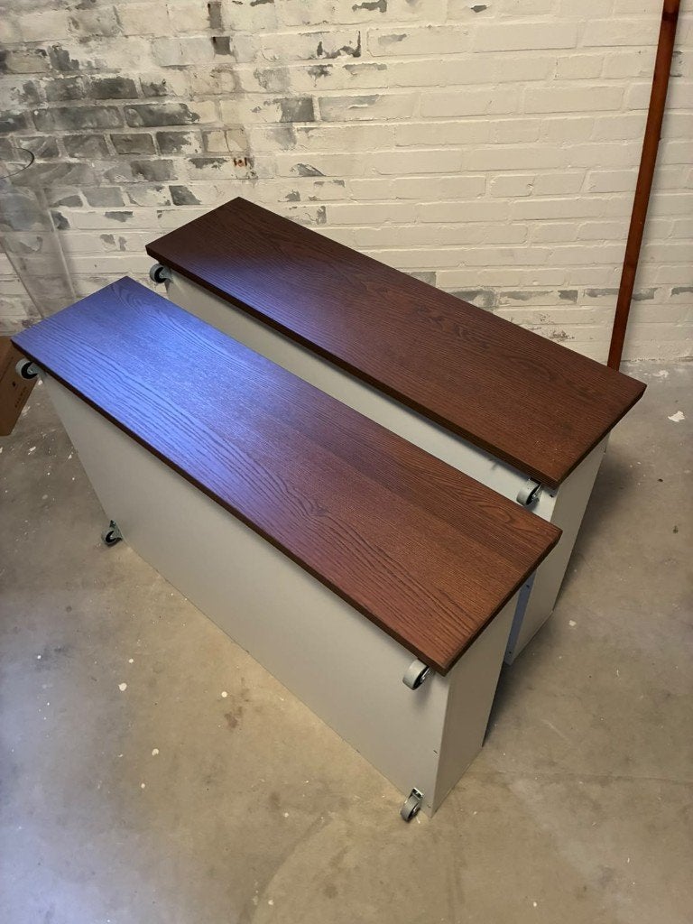 Set IKEA Malm bedlades | Walnoot bruin | zo goed als nieuw, Ophalen, Bruin, Tweepersoons, Zo goed als nieuw