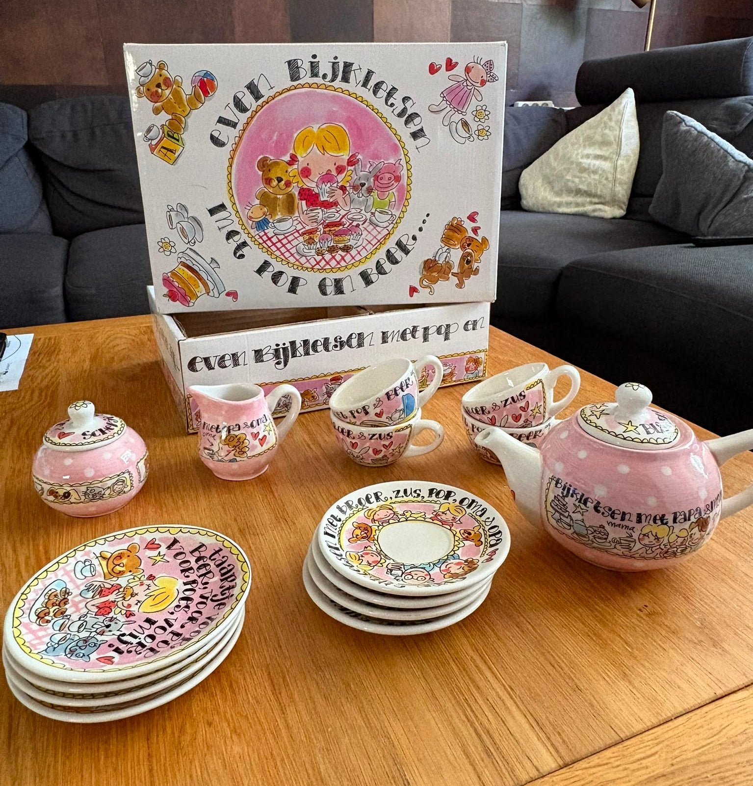 Blond Amsterdam kinder thee servies set, Antiek en Kunst, Ophalen