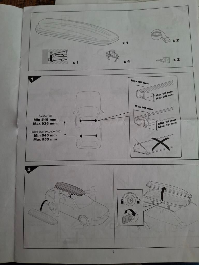Thule dakkoffer - Functioneel met kleine scheur, Auto diversen, Dakkoffers, Gebruikt, Ophalen