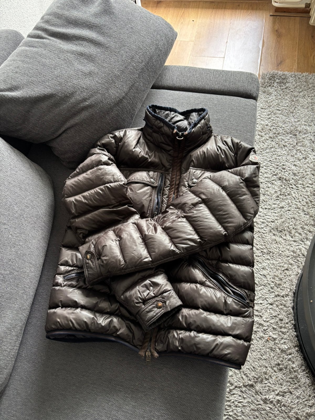 Moncler jas maat 5, Ophalen of Verzenden, Zo goed als nieuw, Zwart
