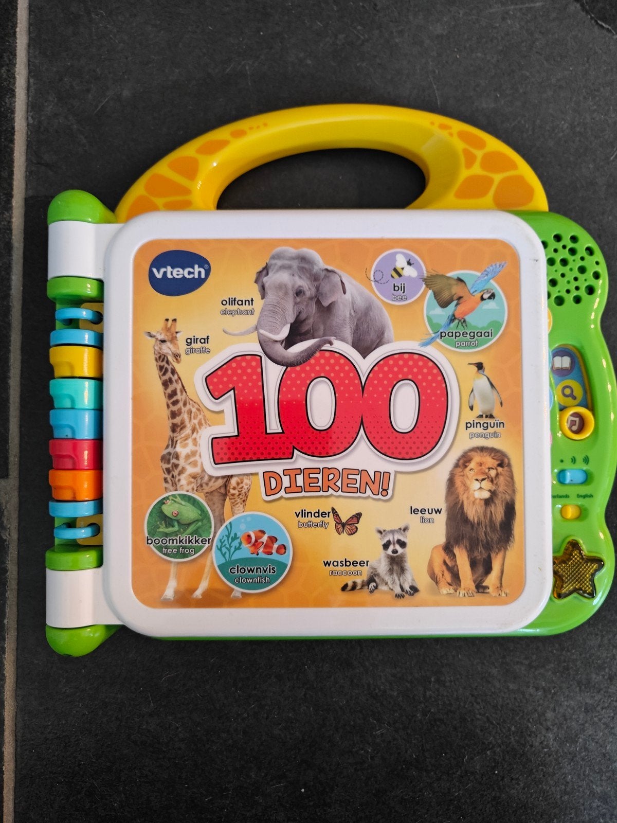 VTech 100 Dieren Boek - Interactief Leerboek, Ophalen of Verzenden, Gebruikt, Taal en Lezen, Met licht
