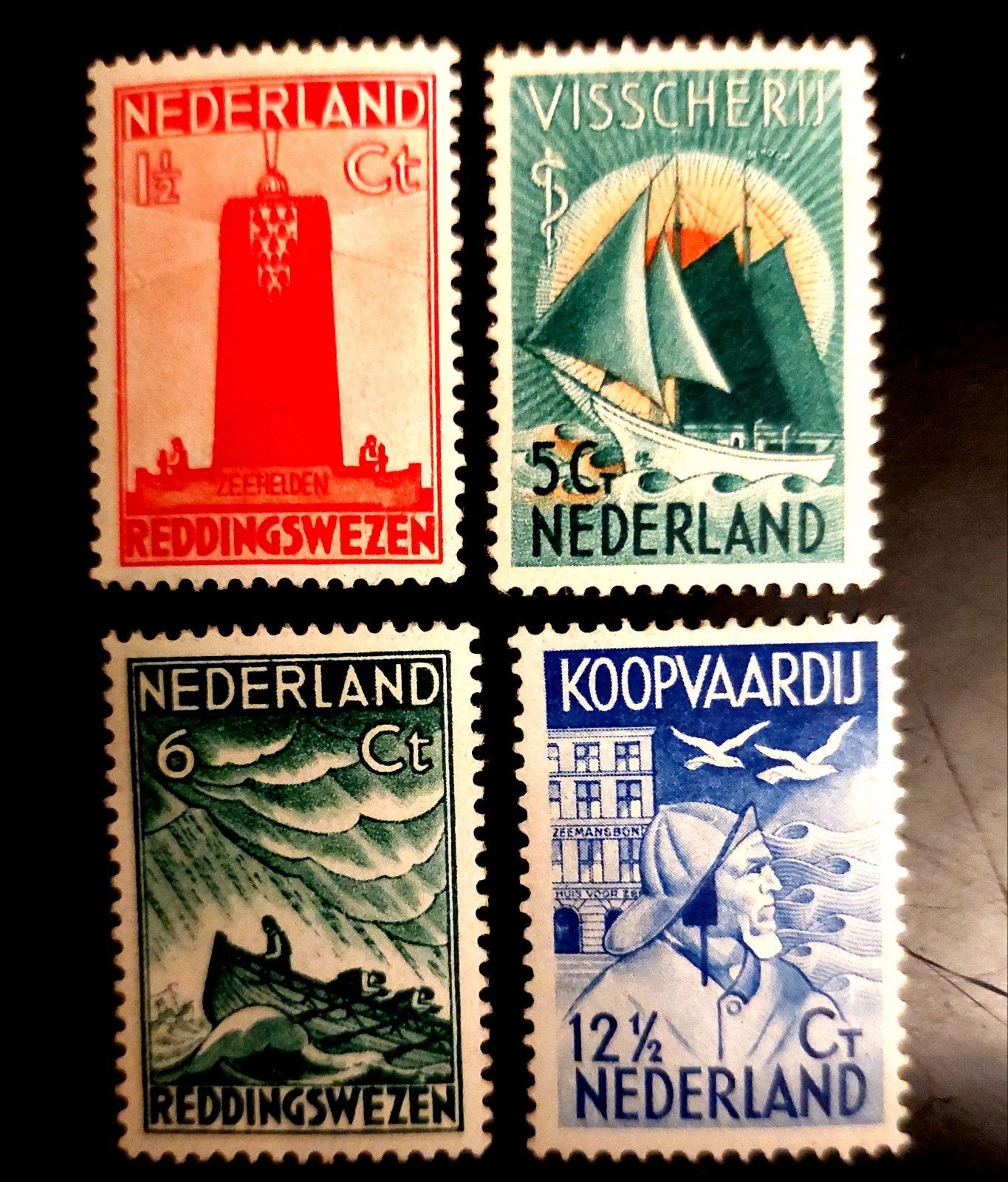 Zeemanzegels 1933 postfris., Ophalen of Verzenden, T/m 1940, Postfris