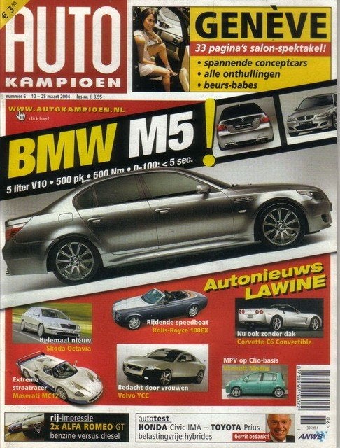 Autokampioen 6 2004: Alfa Romeo GT - Opel Corsa GSI - BMW M5, Ophalen of Verzenden, Gelezen, Algemeen
