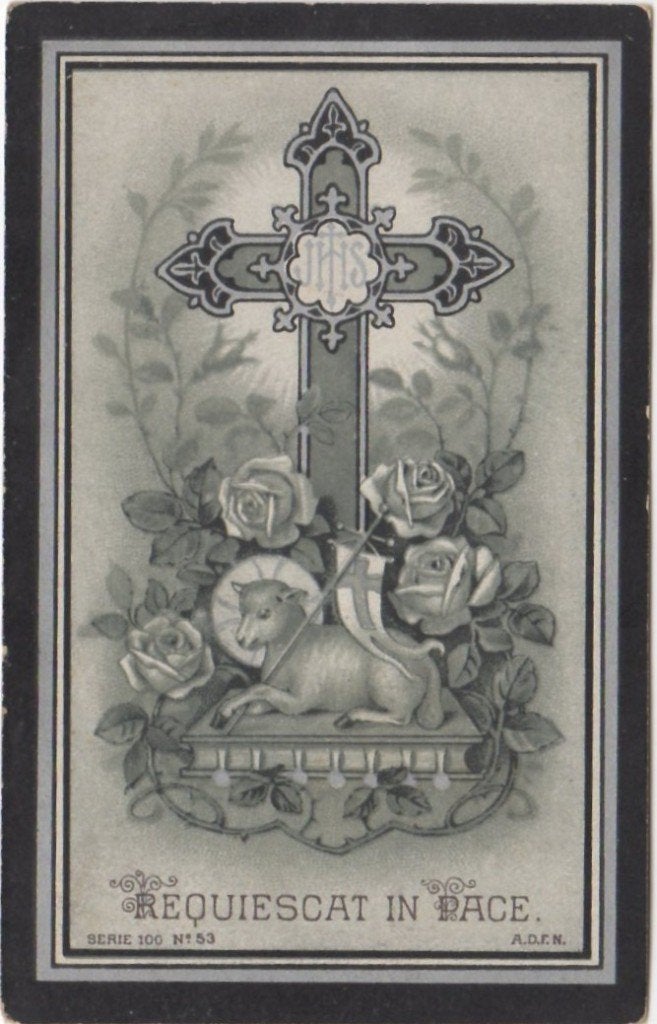Constantinus Geernaert 1883 Hoofdplaat + 1946 Oostburg, 62 j, Ophalen of Verzenden