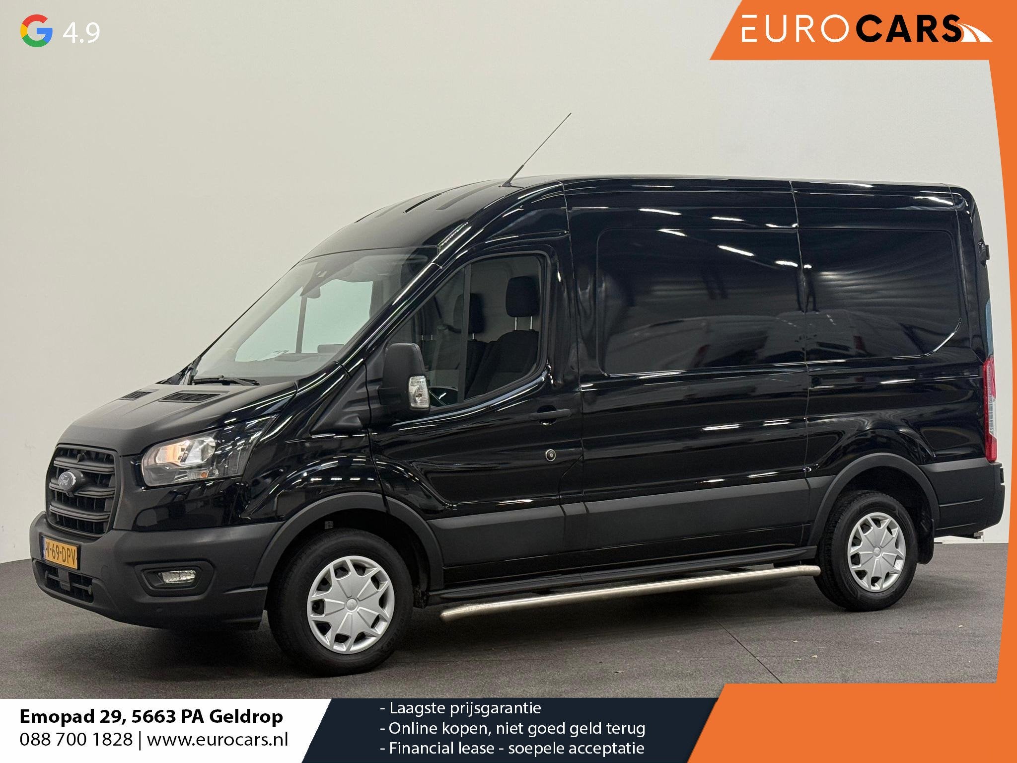 Ford Transit 310 2.0 TDCI L2H2 Trend Automaat Navigatie Trek, Auto's, Bestelauto's, Stof, Euro 6, 4 cilinders, 129 pk
