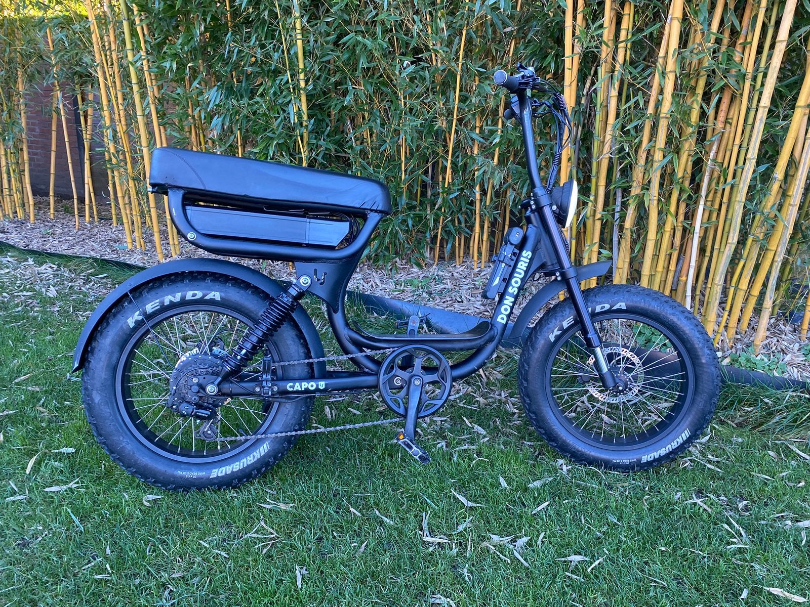 Don Souris Capo Premium Matte Black fatbike 🚲, Zo goed als nieuw, 47 tot 51 cm, 50 km per accu of meer, Ophalen