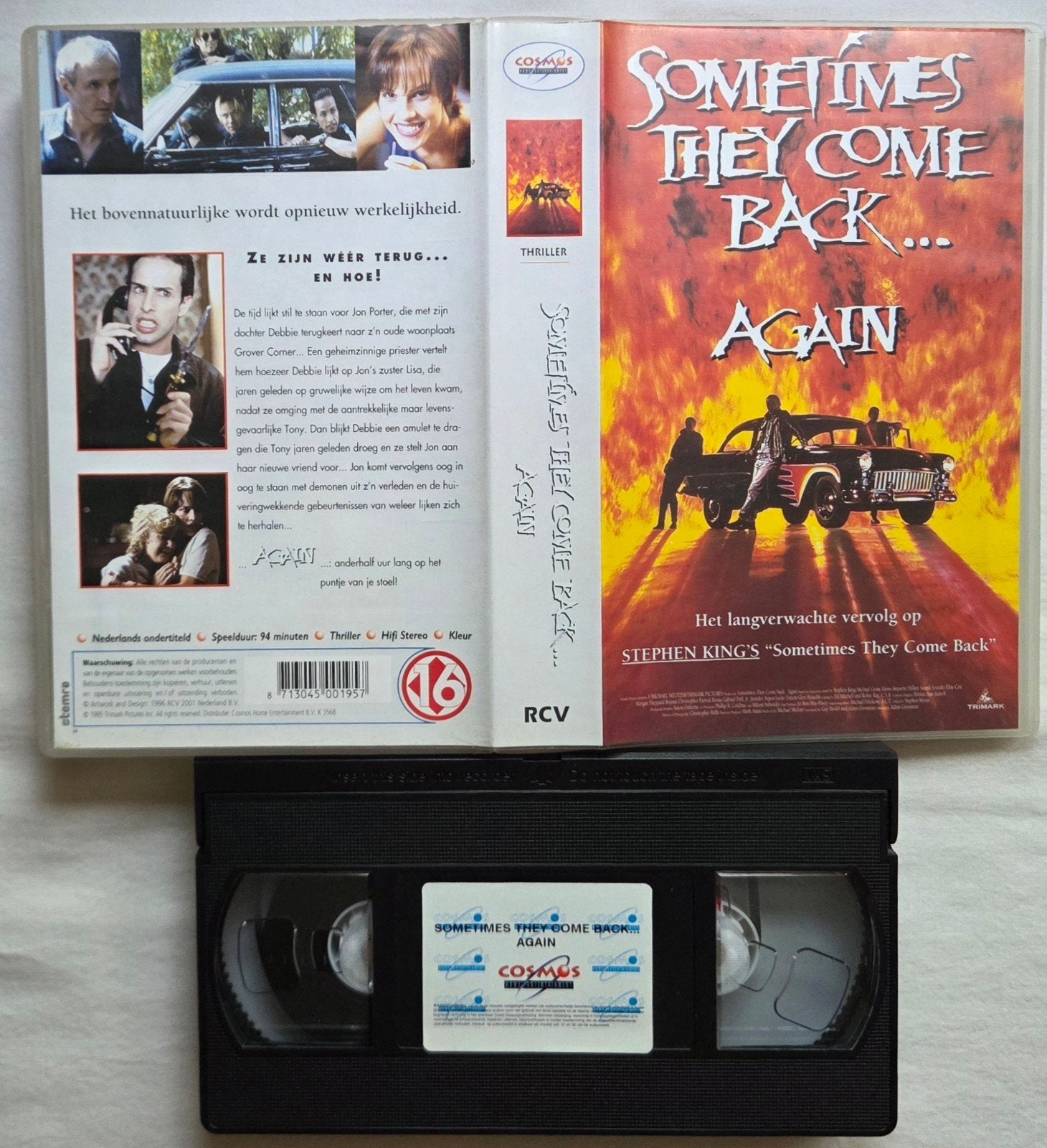 Stephen King Sometimes They Come Back Again... VHS Horror, Vanaf 16 jaar, Ophalen of Verzenden, Gebruikt, Horror