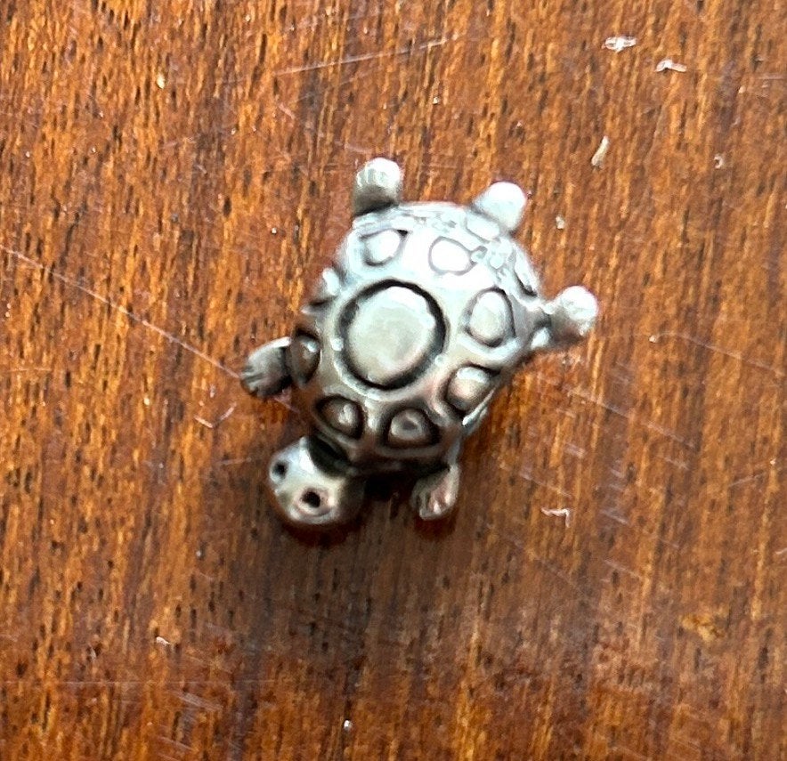 Zilveren Pandora bedel, schildpad, Verzenden, Pandora, Zo goed als nieuw, 1 bedel