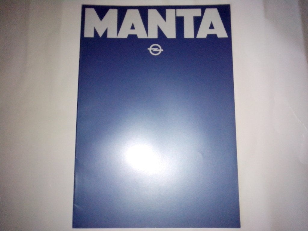 4x Opel Manta brochures folders Broschüren catalog Nederland, Boeken, Ophalen of Verzenden, Zo goed als nieuw, Opel