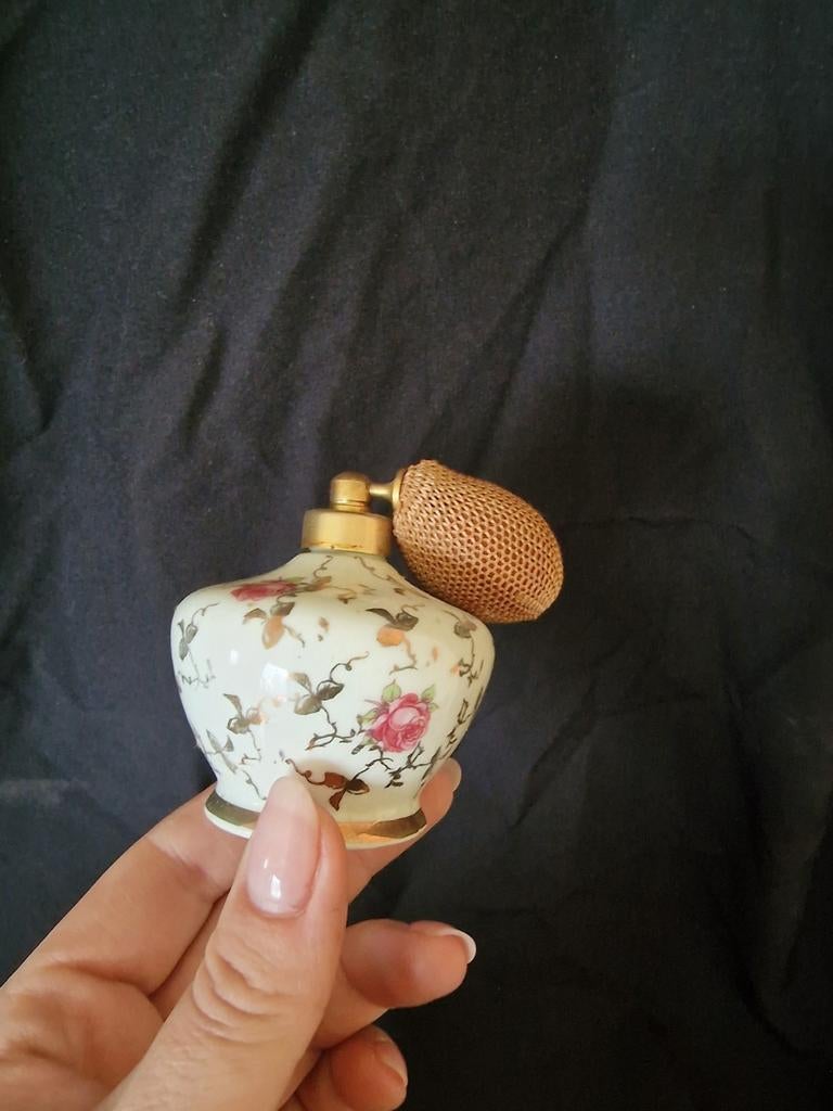 Vintage Royal Bavaria Porseleinen Parfumverstuiver, Antiek en Kunst, Antiek | Porselein, Ophalen of Verzenden