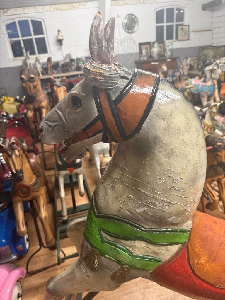 kleurig carrouselpaard, Ophalen of Verzenden