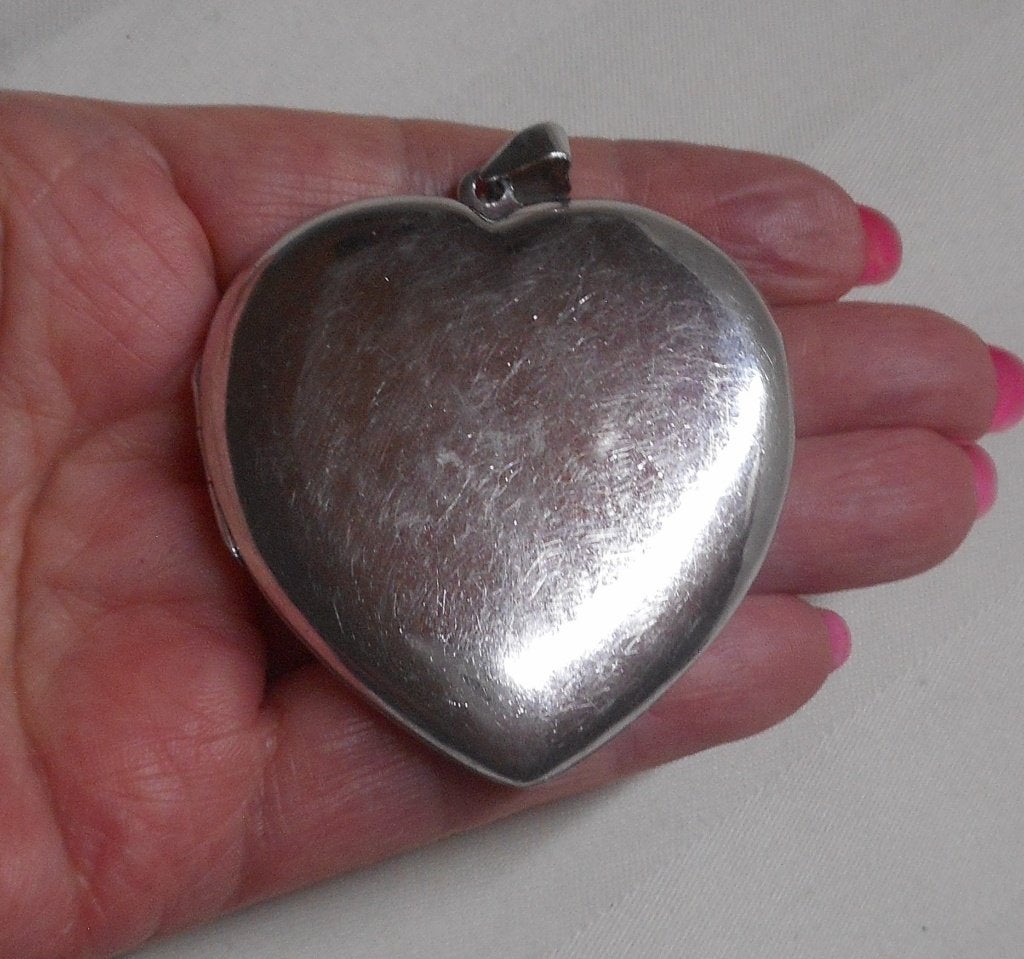 Zilveren zeer royale hart medallion nr.1213