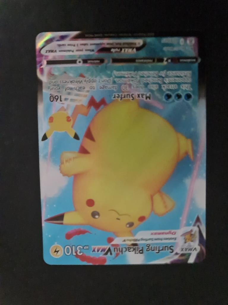 Surfing pikachu vmax, Ophalen of Verzenden, Nieuw, Losse kaart