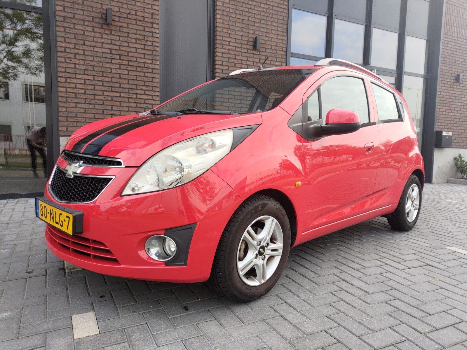 Chevrolet Spark 1.2 2010 Rood, Auto's, Voorwielaandrijving, Stof, 4 cilinders, Origineel Nederlands