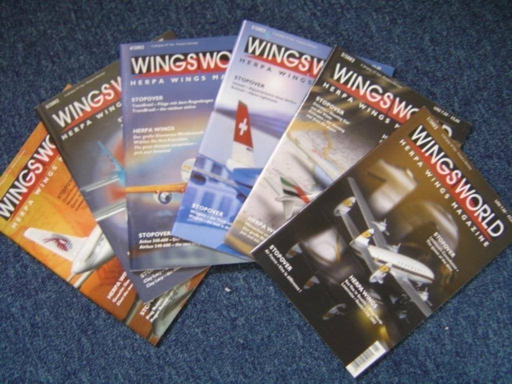 Herpa Wingsworld jaargang 2002, 6 tweetalige tijdschriften!, Ophalen of Verzenden, Zo goed als nieuw, Overige typen