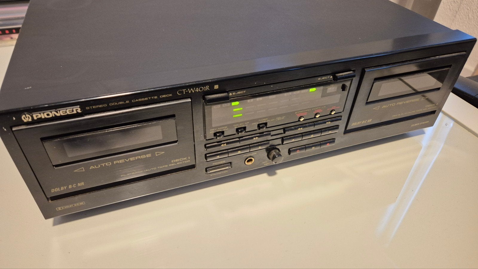 Pioneer cassette deck CT-W401R, Ophalen of Verzenden, Dubbel, Overige merken, Tape counter