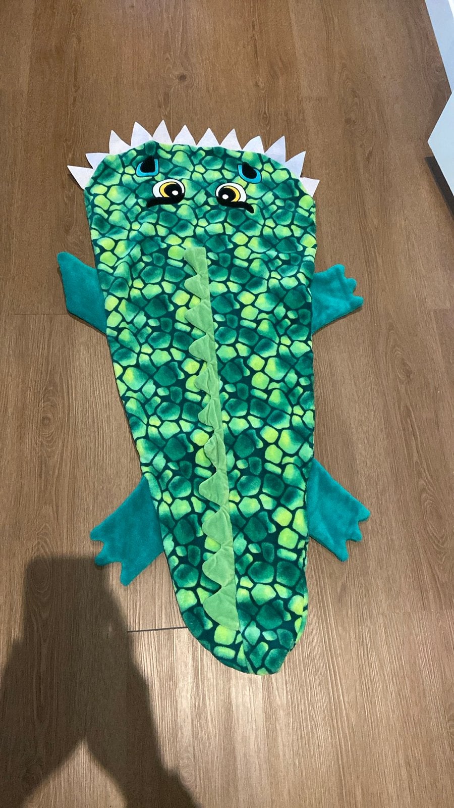 Leuke krokodillen slaapzak voor kinderen, Groen, Ophalen of Verzenden, Zo goed als nieuw, Gevoerd