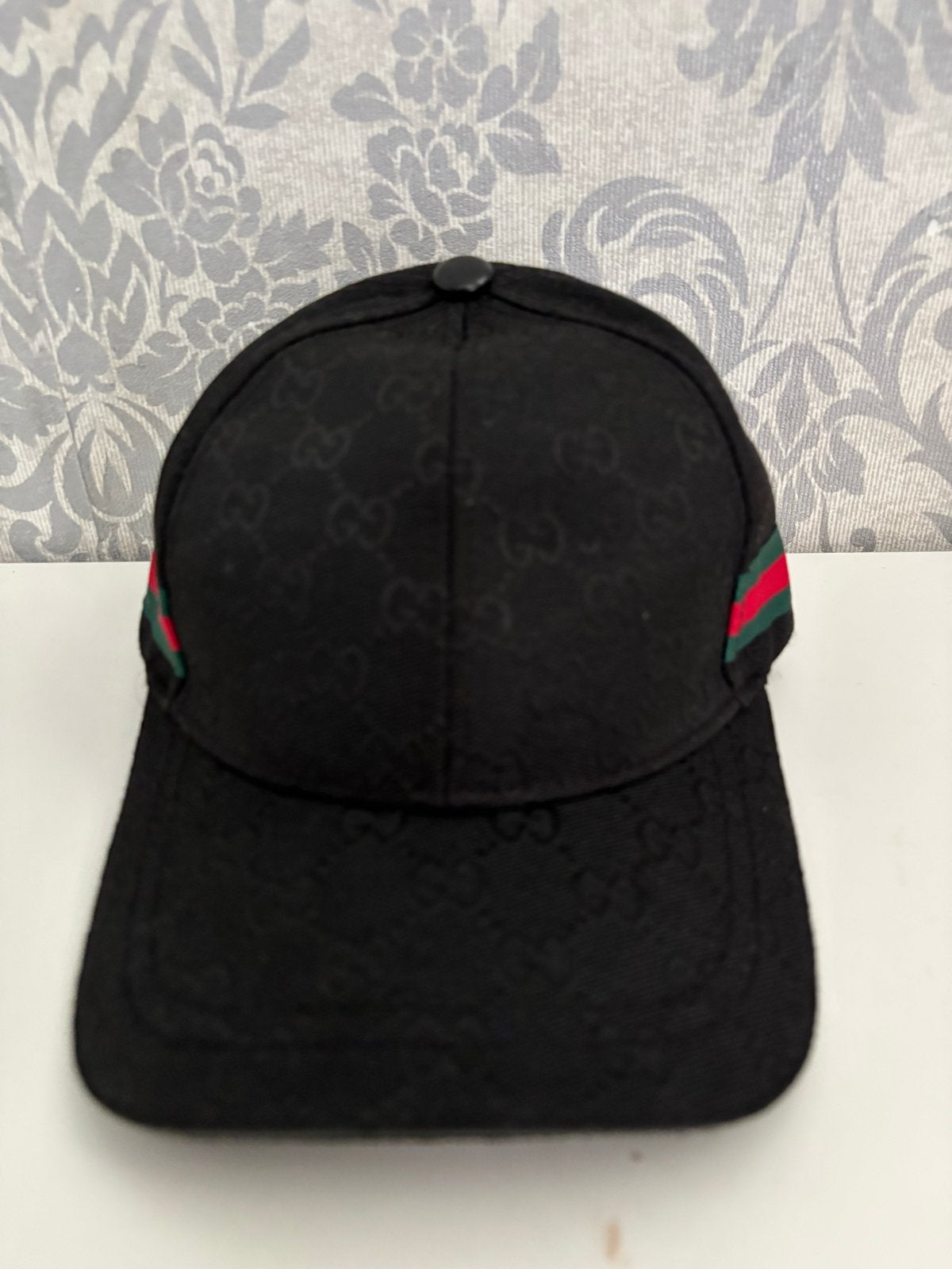 Gucci Pet Zwart met Groen/Rood Detail, Ophalen of Verzenden, Gedragen, One size fits all, Pet