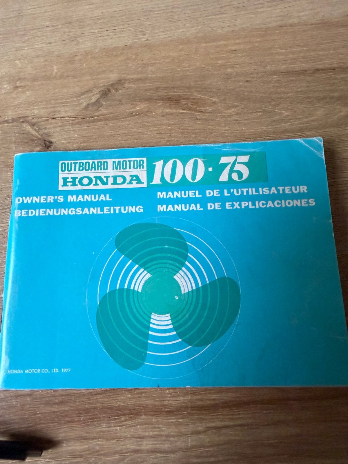 Honda Outboard Motor 100/75 Gebruikershandleiding, Ophalen of Verzenden, Gebruikt, Boek of Waterkaart