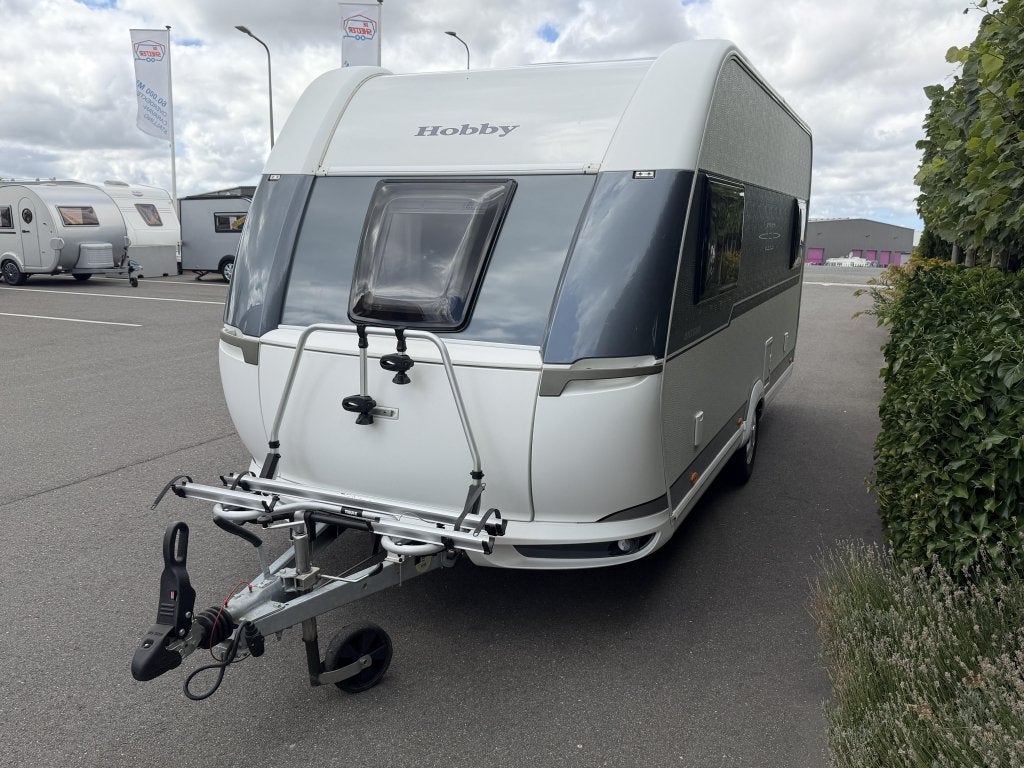 Hobby On Tour 460 DL Mover,Voortent,Enkele bedden,Fietsrek, Caravans en Kamperen, Caravans, Dwarsbed, Standaardzit, Hobby, Bedrijf