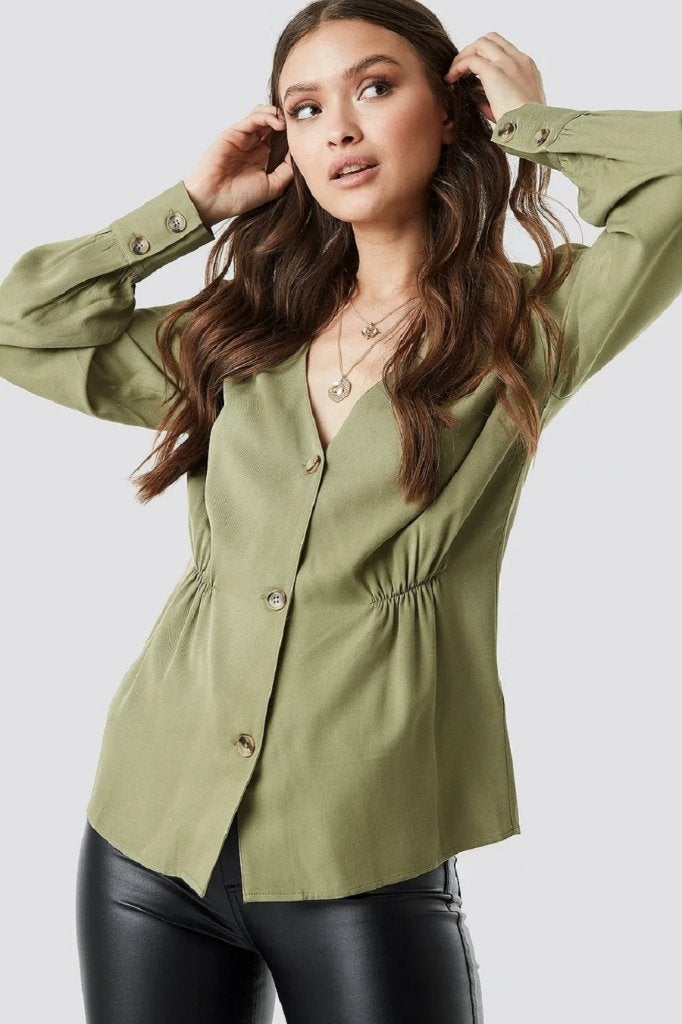 Nieuwe NaKd, NA-KD blouse, blousetop, Mt. L, NA-KD, Verzenden, Maat 42/44 (L), Nieuw