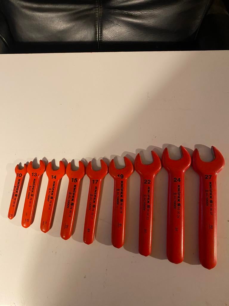 Knipex 1000v steeksleutel 9 stuks, Ophalen of Verzenden, Zo goed als nieuw