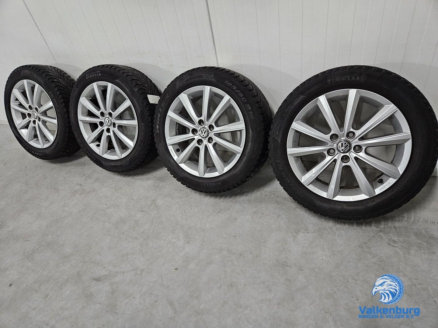 Originele VW Polo 6 AW Merano 2G 16 inch velgen 5x100 winter, Gebruikt, -, Banden en Velgen, -