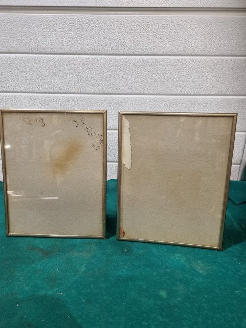 fotolijst vintage met metalen bewerkte rand, Audio, Tv en Foto, Fotografie | Fotolijsten, Ophalen of Verzenden, 'T Olde Gre-j