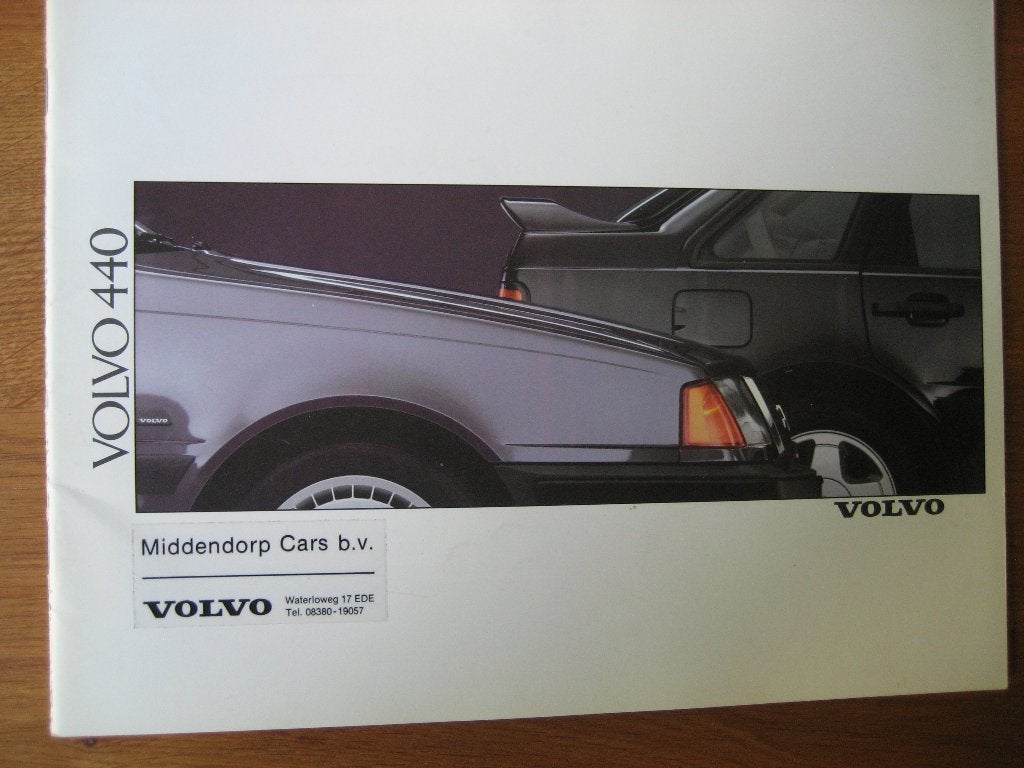 Volvo 440 o.a. GLT Turbo folder brochure, Ophalen, Zo goed als nieuw, Volvo