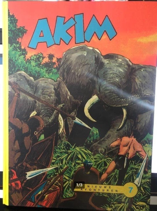 Akim nieuwe avonturen 7 hardcover k3, Eén stripboek, Ophalen of Verzenden, Zo goed als nieuw