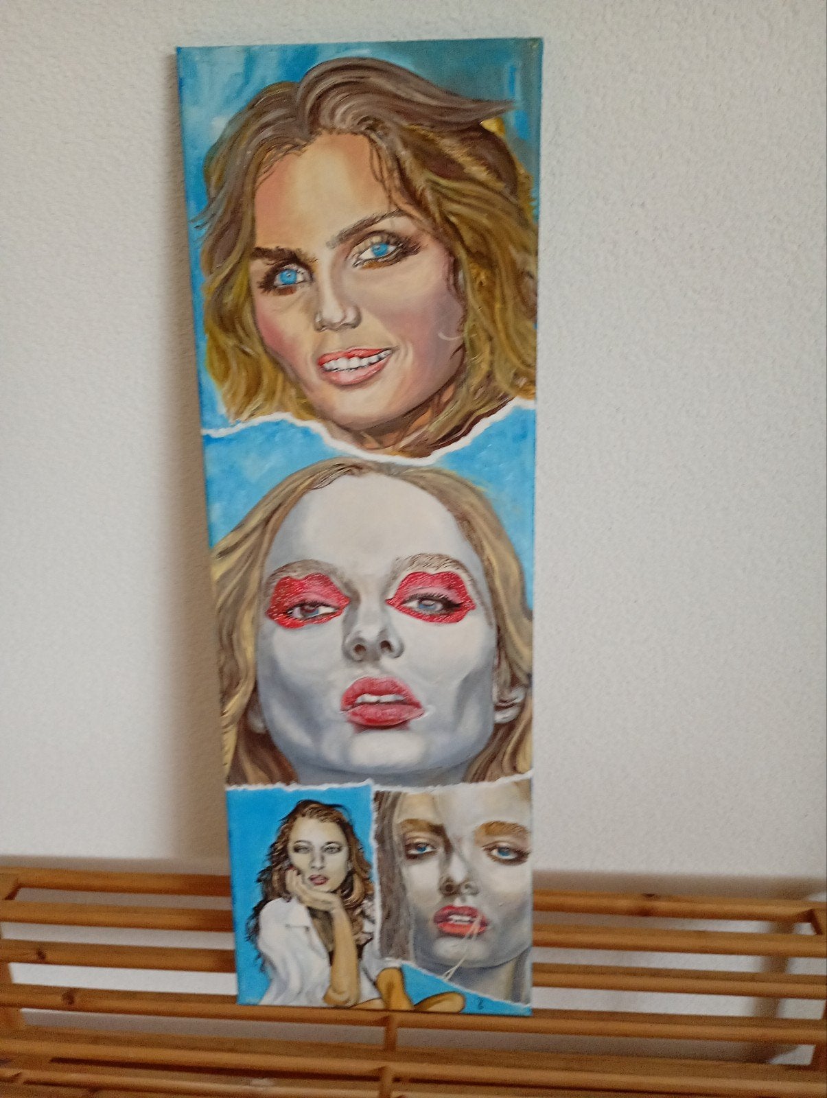 Olieverf Schilderij Kim Feenstra - 20x60 cm, Ophalen