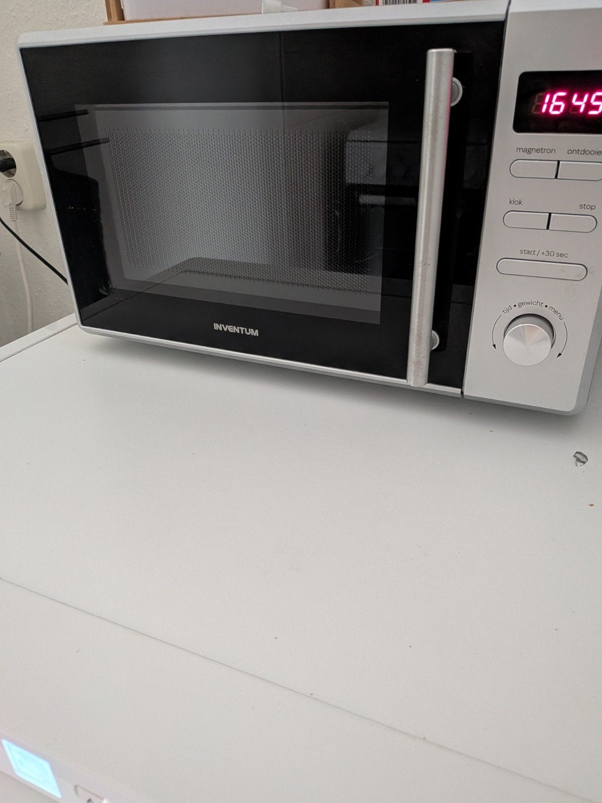Inventum Magnetron - Zo goed als nieuw, Witgoed en Apparatuur, Ophalen, Draaiplateau, Magnetron, Zo goed als nieuw