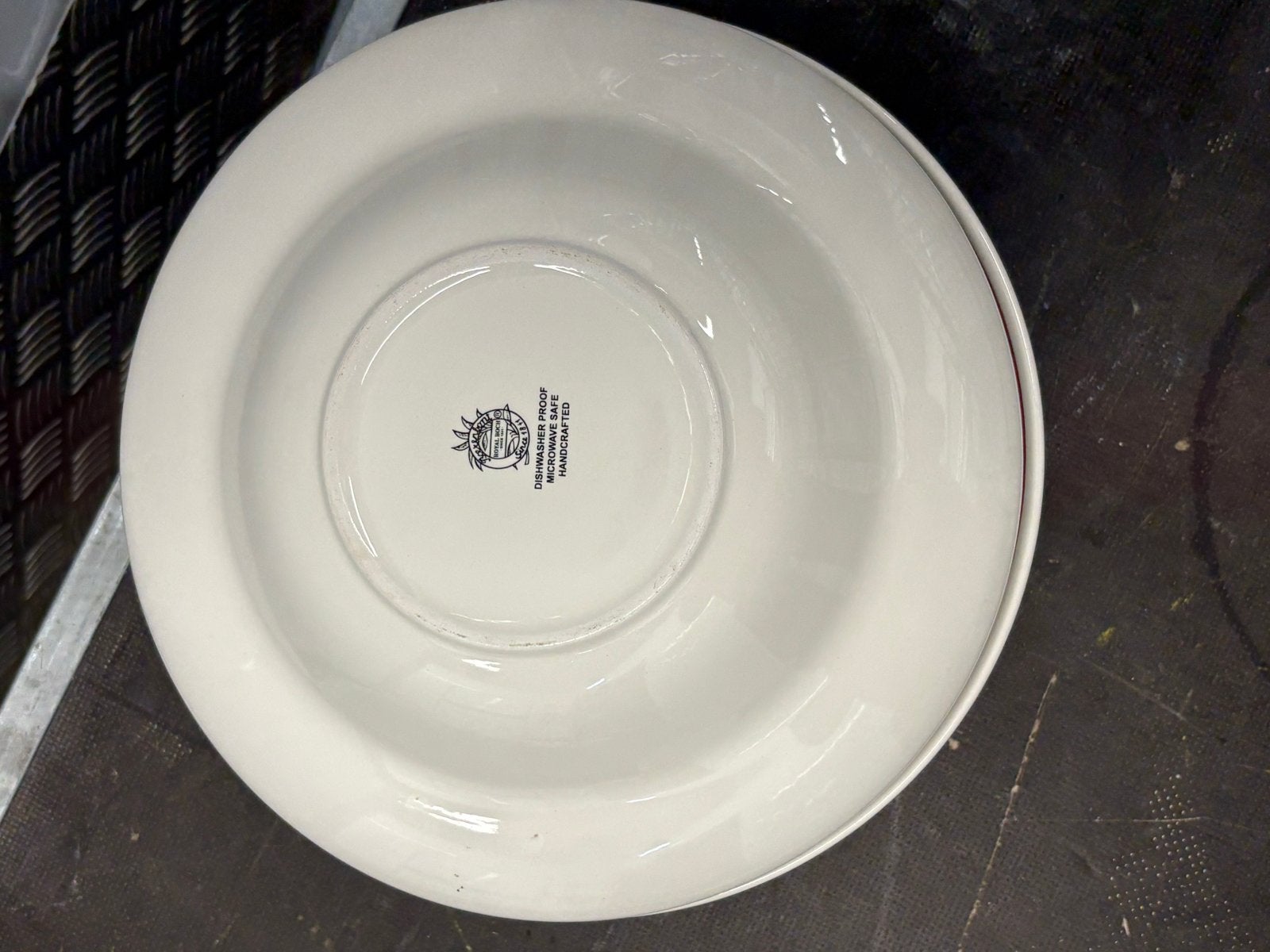 6 Boerenbont pasta/soepborden - Ø 28cm, Gebruikt, Keramiek, Landelijk/Boerenbont, Div