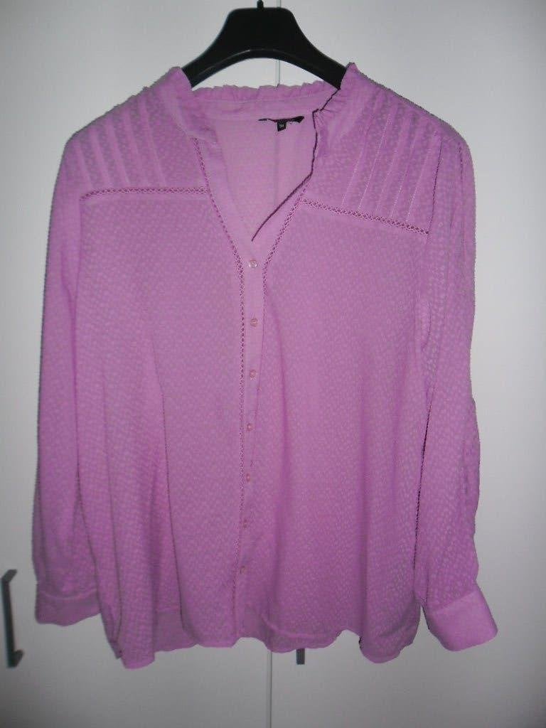 MS Mode Roze Blouse Met Motiefje Maat 50, Blouse of Tuniek, Nieuw, Ophalen of Verzenden, MS Mode