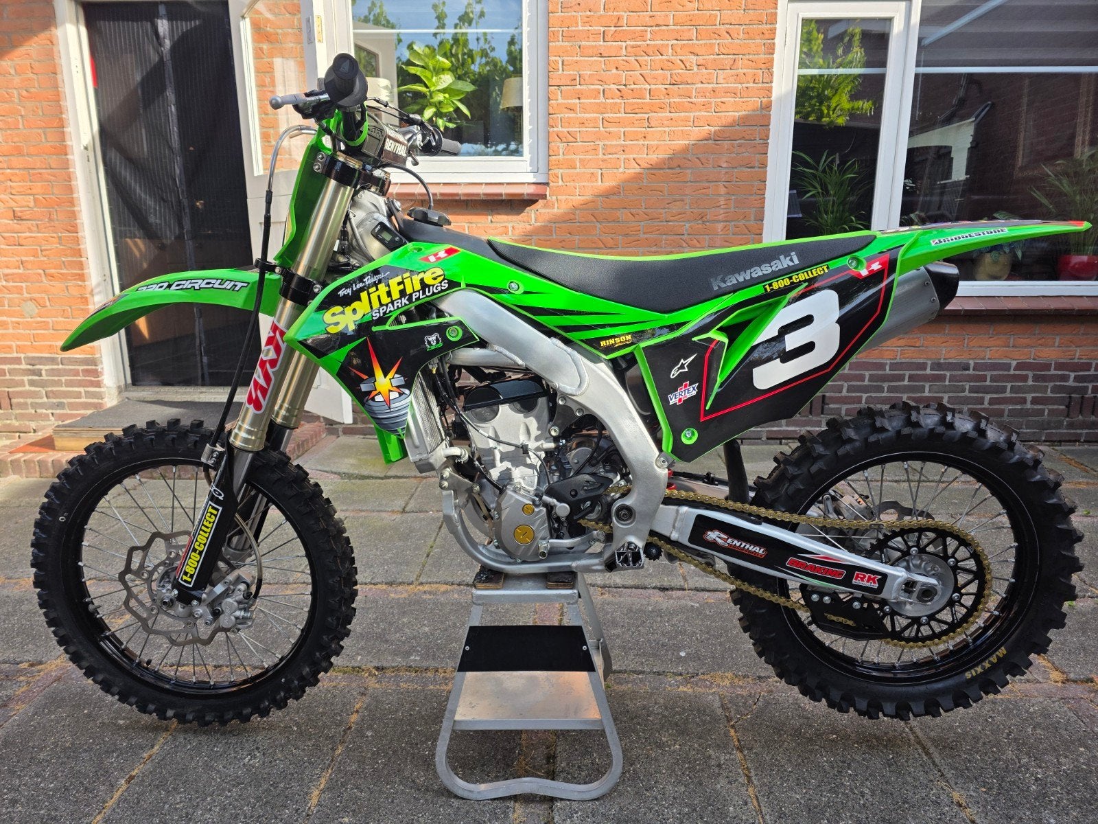 Uniek kawasaki kx250f 2023 rijwiel gedeelte 13 uur blok 0uur, Particulier, Crossmotor