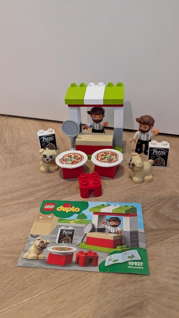 LEGO Duplo 10927 Pizzakraam - met extra delen, Ophalen, City, Zo goed als nieuw, Duplo