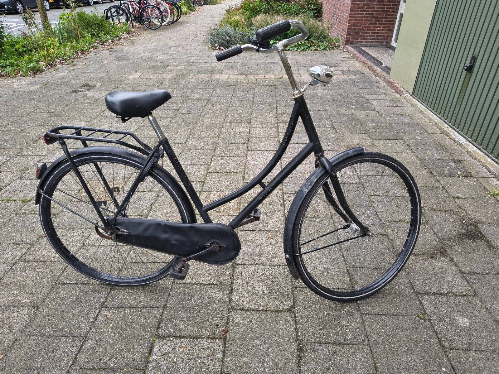 Zwarte omafiets met terugtraprem, Overige merken, Terugtraprem, Gebruikt, Ophalen of Verzenden