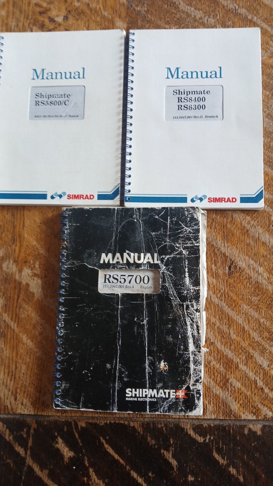 Shipmate RS5800/C, RS8400/RS8300, RS5700 handleidingen, Ophalen of Verzenden