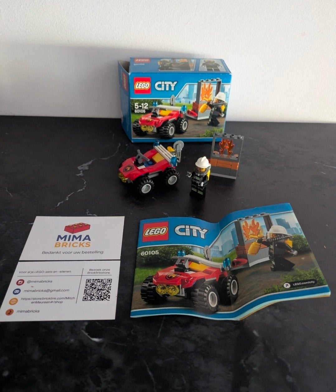 Lego City 60105 Brandweer ATV - Complete set, Ophalen of Verzenden, Lego, Lego, Lego