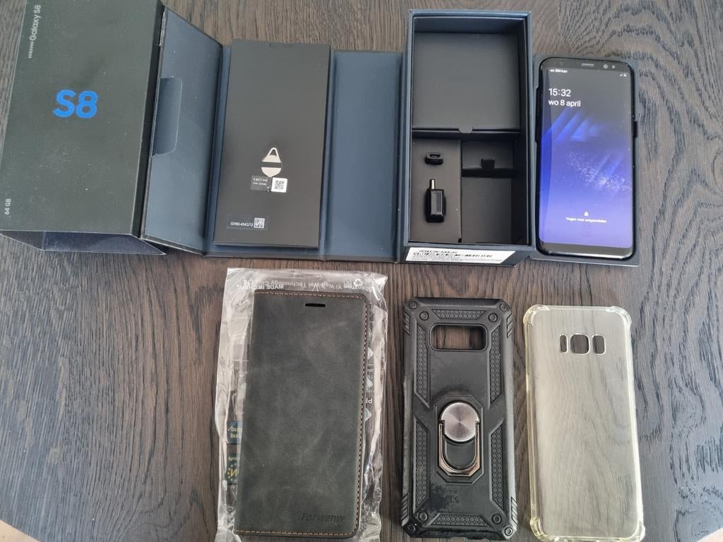 Samsung Galaxy S8 64gb met doos en hoesjes, Telecommunicatie, Mobiele telefoons | Samsung, 64 GB, Ophalen of Verzenden, Gebruikt