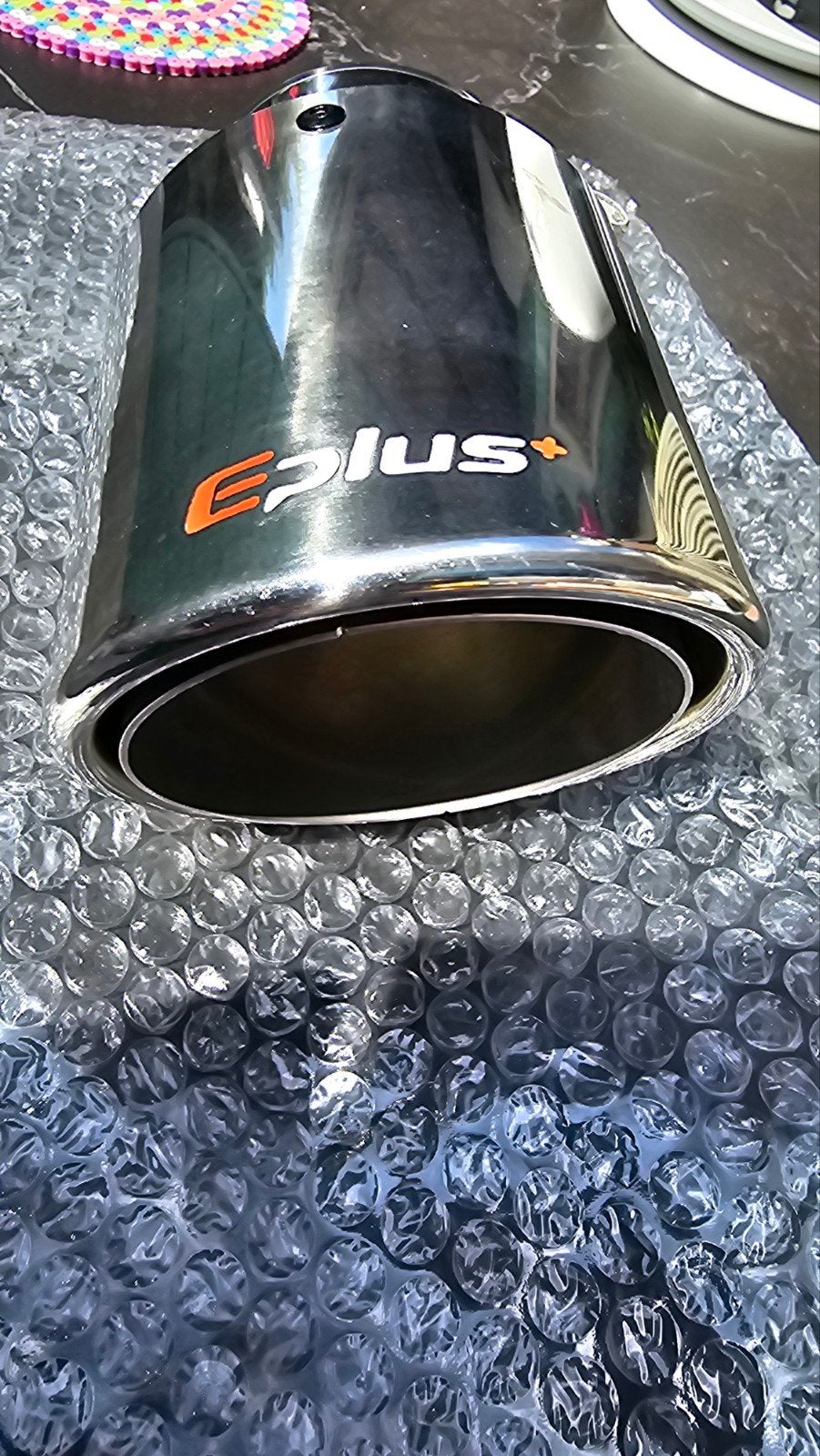 Universele uitlaat sierstuk Eplus+ 88-73mm, Ophalen of Verzenden, Gebruikt, Universele onderdelen