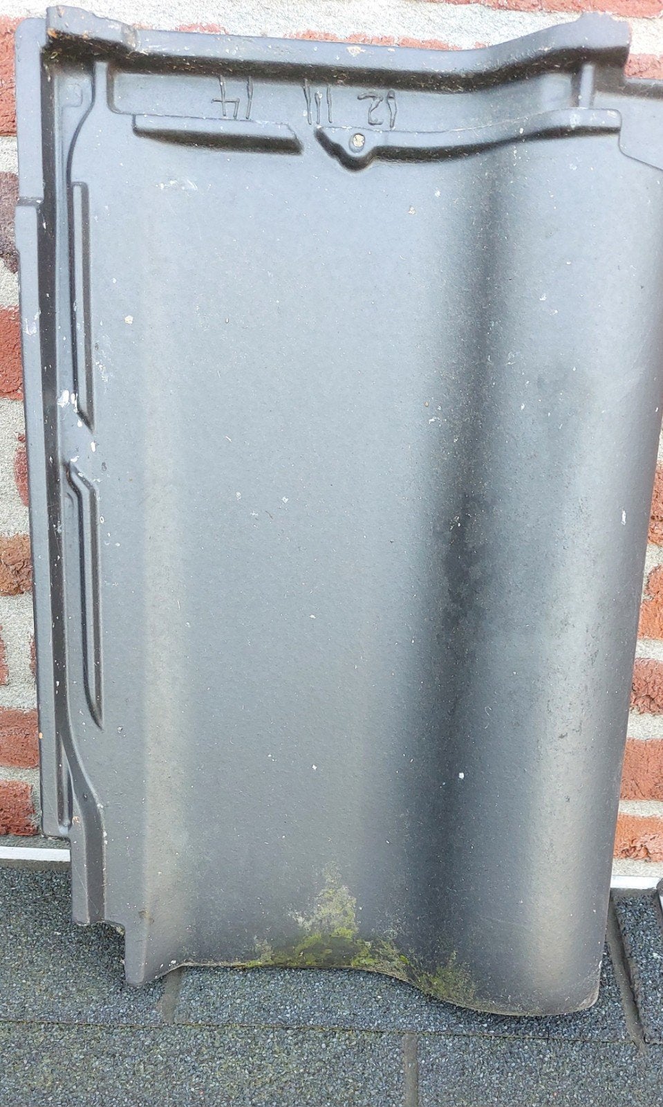 Dakpannen,  restpartij. Goed voor 12 a 13 m2., Ophalen, 10 tot 15 m², Steen of Klei, Zwart