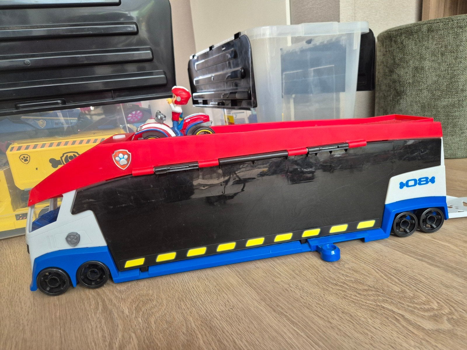 Paw patrol vrachtwagen, Ophalen, Gebruikt