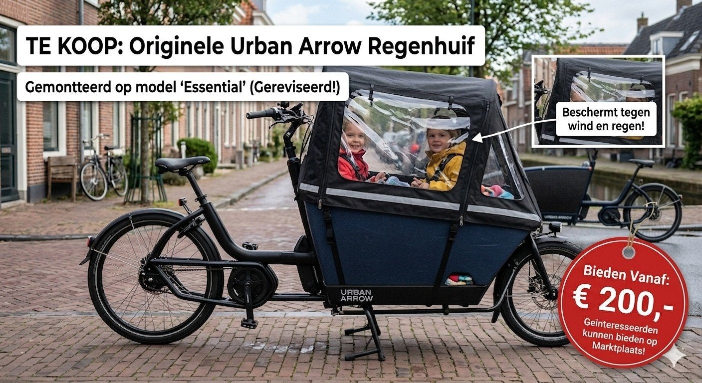 Urban Arrow Regenhuif - Beschermt tegen wind en regen!, Ophalen of Verzenden