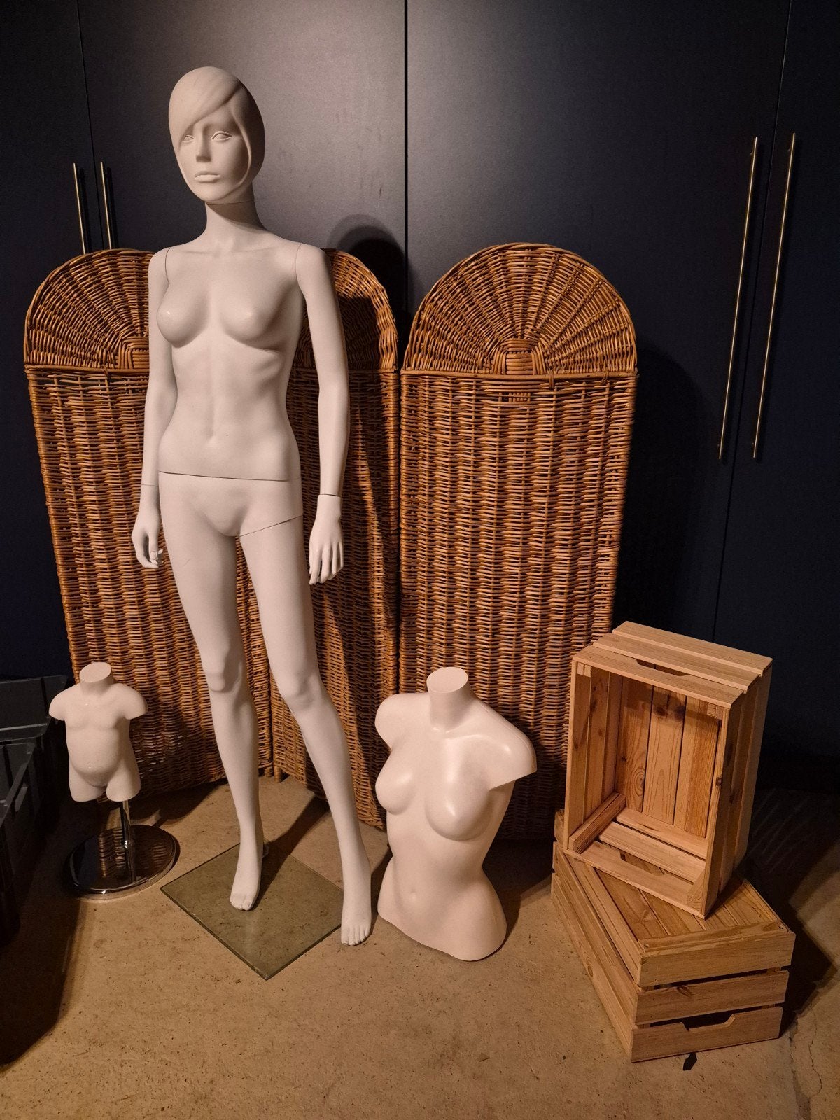 Complete winkeluitrusting: paspoppen, rekken, hangers, Ophalen of Verzenden