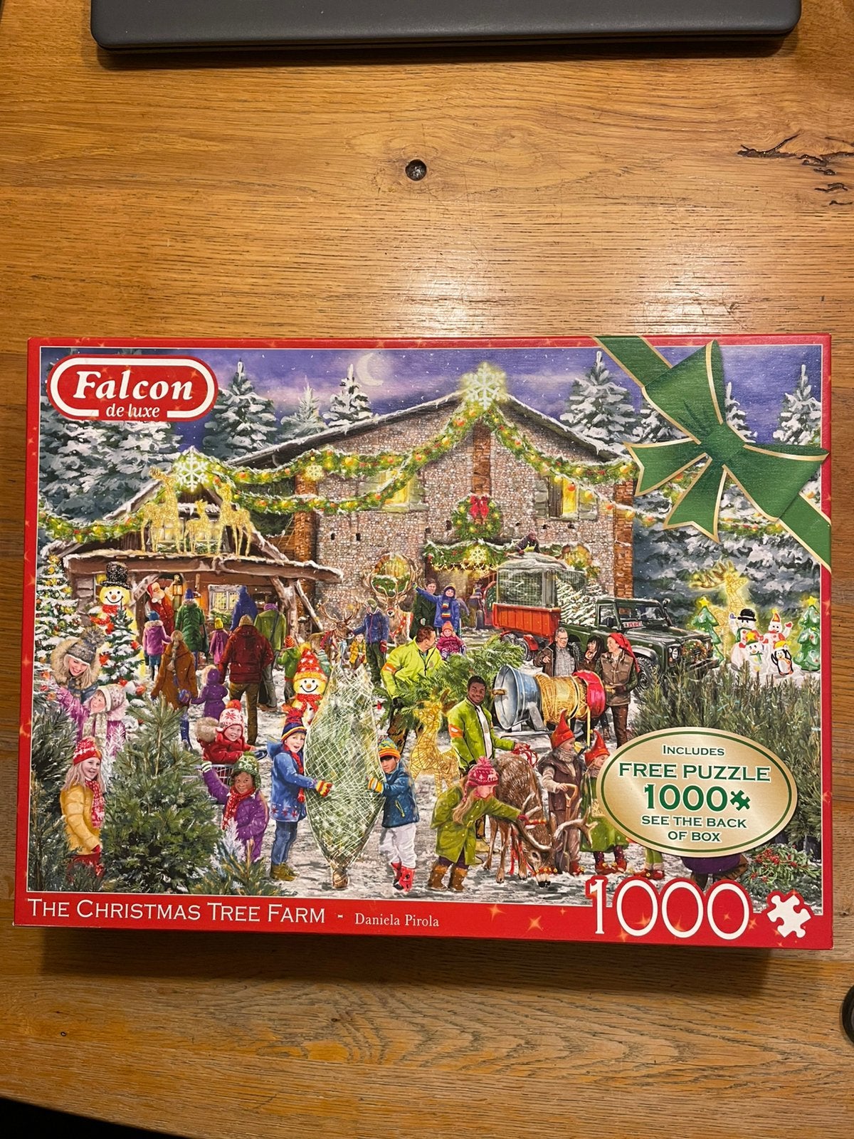 Puzzel Falcon de Luxe. 2x1000 stukjes. The Christmas tree fa, Ophalen of Verzenden, 500 t/m 1500 stukjes, Zo goed als nieuw, Legpuzzel